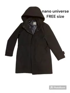 nano universe フード付きトレンチコート FREE size