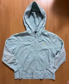 polo Ralph Lauren 水色 フード付き パーカー レア　L