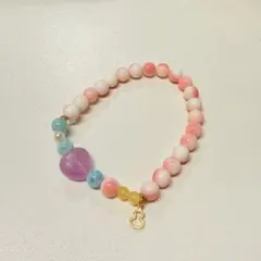 天然石 水晶 デザインブレスレット