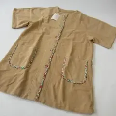 リッシー リバティプリント新品 前釦背付き エプロン / 割烹着 No.6のサムネイル