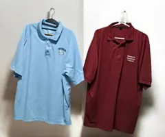 【2枚セット】US古着 ポロシャツ XL (XXL相当) ビッグサイズ