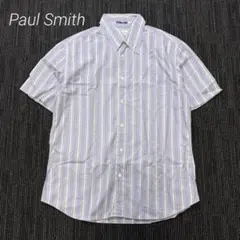 Paul Smith LONDON/半袖ストライプシャツ/日本製/綿100/Lのサムネイル