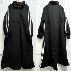 ゆったりジャージワンピース♡長袖ロングワンピース