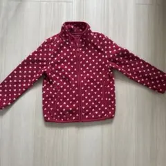 ハート柄フリースジャケット 110cm ピンク