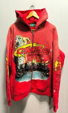 大人気❗️CROSS COLOURS クロスカラーズ ビッグサイズ パーカー 赤