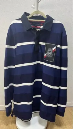 BEAMS GOLF 長袖 ラガーシャツ ネイビー Mサイズ - メルカリ