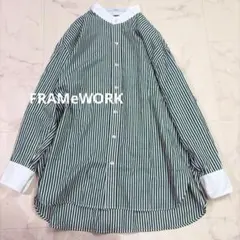 FRAMeWORK カラーストライプクレリックシャツ - メルカリ