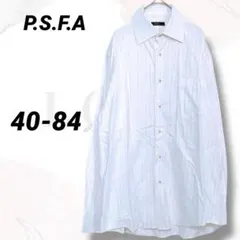 ビジネスシャツ　長袖シャツ　４０　ストライプ　オフィカジ　ゆったり　清潔感　上品