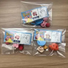 星のカービィ チョコエッグ ④すいこみ ⑥ぶつかり ⑪ワドルディ 3点セット