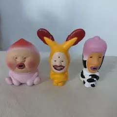 こびとづかん ソフビフィギュア　3点セット　ガチャ