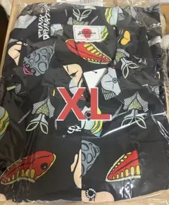 マ*ー様 パンクドランカーズ×円谷プロ　星人顔面総柄アロハシャツ　XL　ウルトラのサムネイル