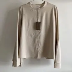 tal by yumi フレア袖ブラウス　長袖シャツ　ブラウス　ベージュ　L