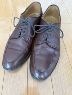 クオレ ブラウンレザー レースアップシューズ
