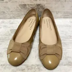 【新品未使用】マーガレットハウエルアイデア Vカット フラット スクエアトゥ マーガレット・ハウエル アイデア MARGARET HOWELL idea