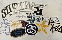 STUSSY ステューシー ステッカー 12枚 白黒 青 緑 黄 まとめ売り