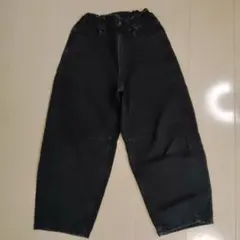 GU⭐バレルレッグジーンズ130cmブラック