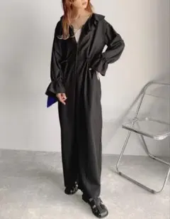 クラシカルエルフ　フリルフロントファスナードロストオールインワン　新品　タグ付き