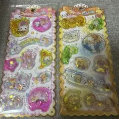 キラキラウォーターシール なっとうちゃん フワフワらびちゃん