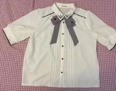 【最終値下げ】axes femme 半袖 リボンブラウス スカート セット