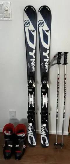 ATOMIC アトミック スキー板123cm ビンディング ストック ケース付き