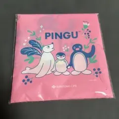 PINGU ガーゼ＆パイルハンドタオル