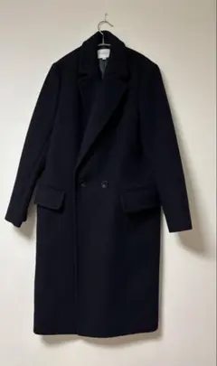 ネイビー チェスターコート