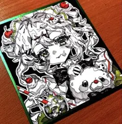 A*π様 オリジナル 手描きアナログイラスト 色紙