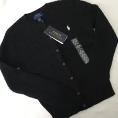 ポロ ラルフローレン ケーブルニットカーディガン ガールズ レディース コットン