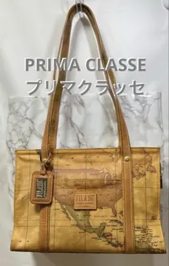 PRIMA CLASSE プリマクラッセ 地図柄 トートバッグ ハンドバッグ