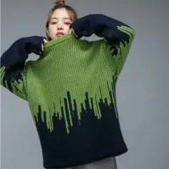 KBF ディップデザインJQオーバーニット　試着のみタグ無し新品未使用