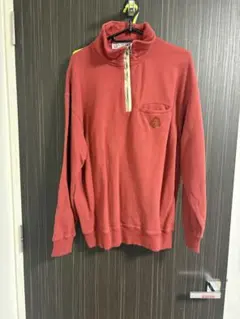 CHAPS RALPH LAUREN 赤 M ハーフジップ トレーナー