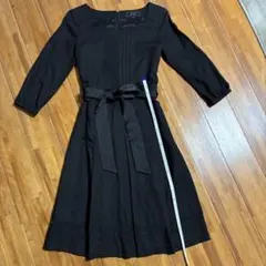 レディース　アンタイトル　黒　ワンピース　S 日本製