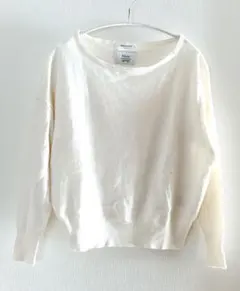 OPAQUE.CLIP フィルビビ アイボリー 長袖ニット ボートネック M