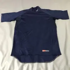 NIKE❣️半袖 ゴルフ アンダー ハイネック ネイビー✨️Mサイズ✨️訳あり✨️のサムネイル