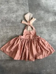 MARLMARL ピンク フリル付きエプロン