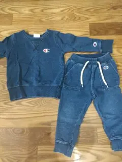 Champion デニムブルー トレーナー・パンツ　セットアップ
