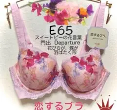 E65 トリンプ 着けごこちラクちん 恋するブラ 533 ブラ単品 ピンク