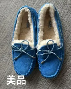 【美品】UGG モカシン 青 サイズ26㎝
