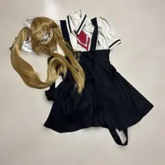 AIR 神尾観鈴　制服　コスプレ　衣装　ウィッグ付きのサムネイル