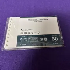 Maruman ルーズリーフ ミニ 画用紙 無地 22枚のサムネイル