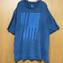 Reebokリーボック 星条旗プリント Tシャツ インディゴブルー 【X XL】