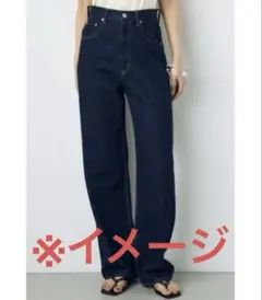 パンツ デニム ジーンズ AZUL DENIM/ハイウエストワイドデニムIVのサムネイル