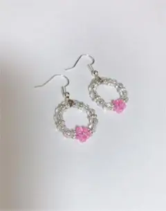 【ハンドメイド品】お花ピアス 3点セット