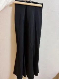 MERCURYDUO バックレースアップストレッチマーメイドスカート 黒 M