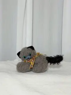 シャム ねこ 猫 ハンドメイド ぬいぐるみ 作家 アートドール
