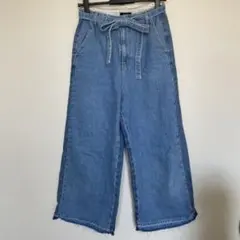 【green label relaxing】デニム ワイドパンツ