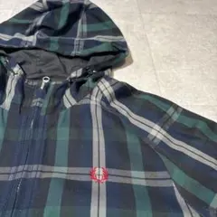 【フレッドペリー】リバーシブル　ジップジャケット　S タータンチェック