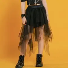 アシンメトリー チュールスカート