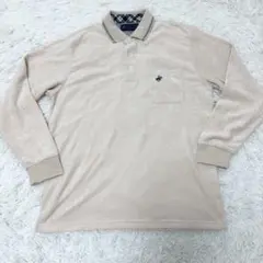 ビバリーヒルズ　ポロクラブ　ポロシャツ　長袖　ベージュ