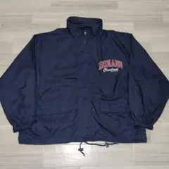 CHALKLINE インディアンズ ナイロンジャケット フード 2XL ネイビー